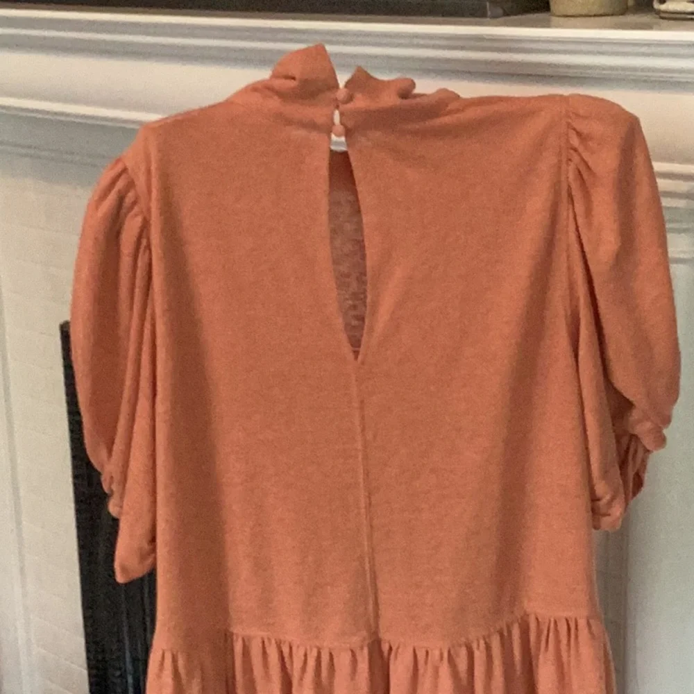 Free People Beach terra cotta puff sleeve dress. Worn a‎ few times